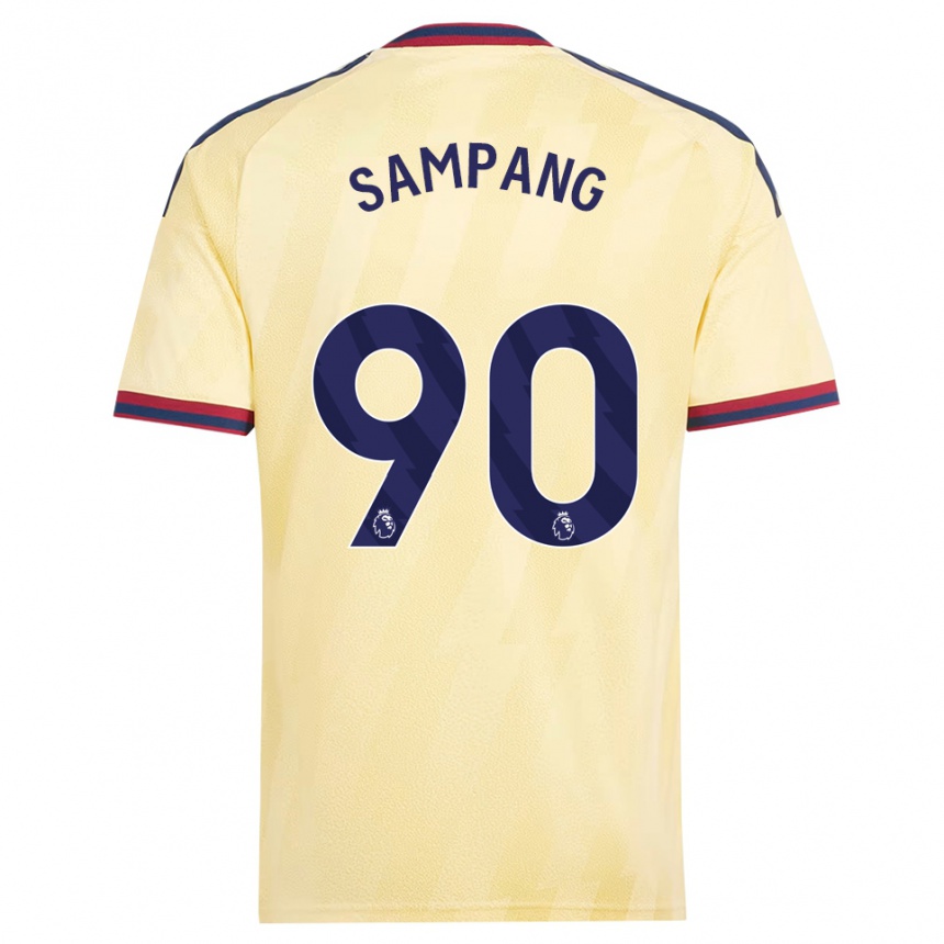 ילדים כדורגל Saurap Sampang #90 צהוב בהיר כחול חצות ג'רזי קיט שלישי 2026/27