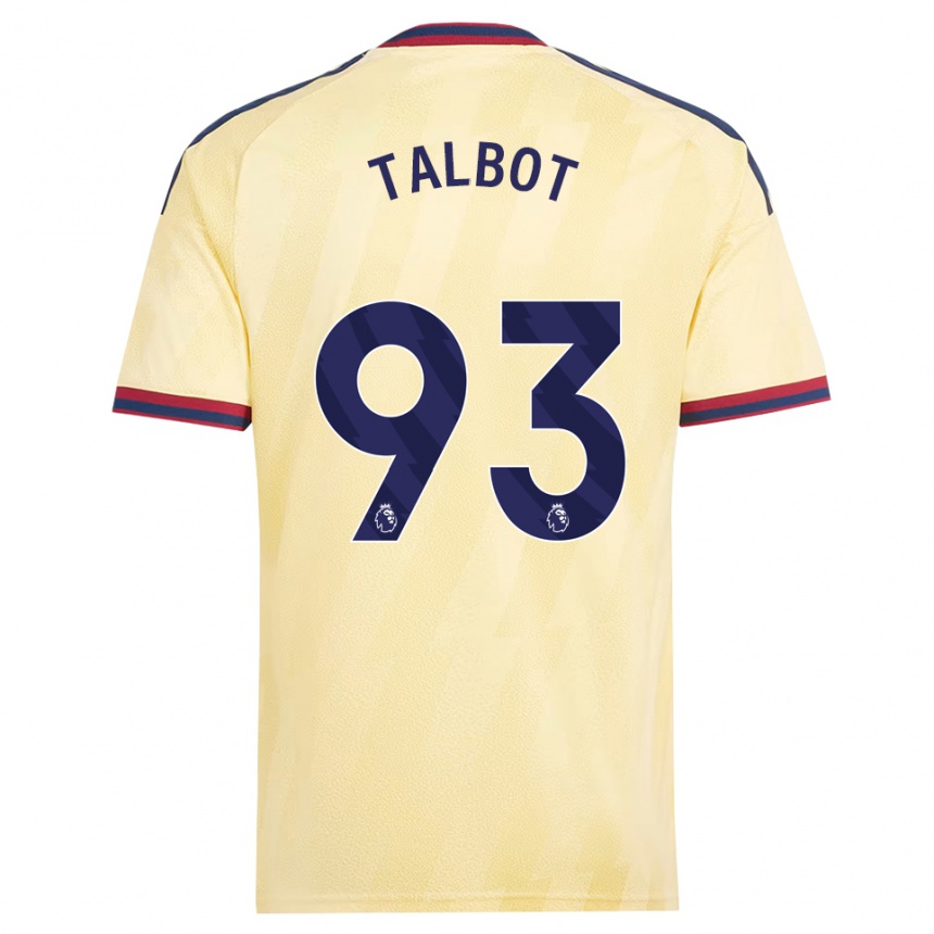 ילדים כדורגל Jack Talbot #93 צהוב בהיר כחול חצות ג'רזי קיט שלישי 2026/27