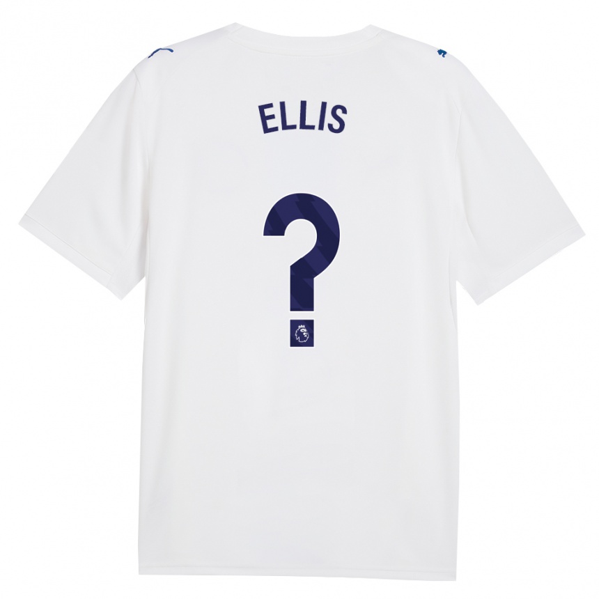 ילדים כדורגל Mason Ellis #0 צי כחול לבן ג'רזי קיט שלישי 2026/27