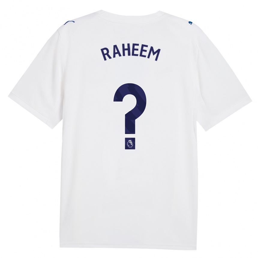 ילדים כדורגל Tolani Raheem #0 צי כחול לבן ג'רזי קיט שלישי 2026/27