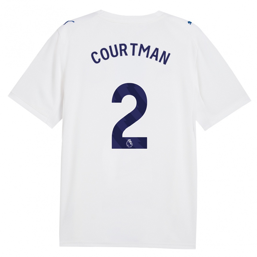 ילדים כדורגל Charlie Courtman #2 צי כחול לבן ג'רזי קיט שלישי 2026/27