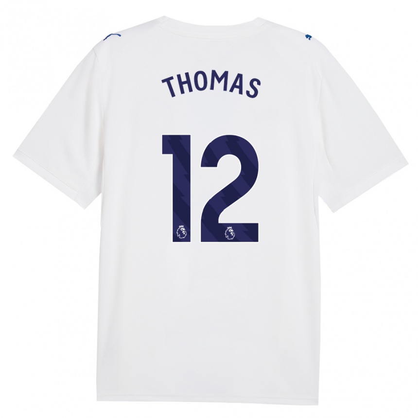 ילדים כדורגל Rhys Thomas #12 צי כחול לבן ג'רזי קיט שלישי 2026/27 ילדים כדורגל Rhys Thomas #12 צי כחול לבן ג'רזי קיט שלישי 2026/27