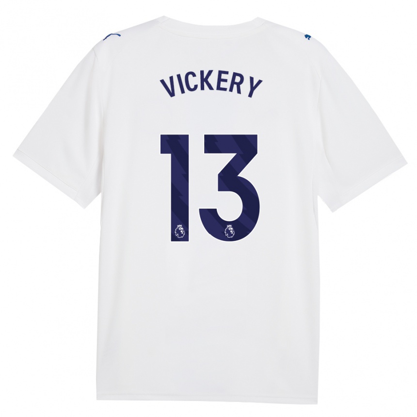 ילדים כדורגל Ben Vickery #13 צי כחול לבן ג'רזי קיט שלישי 2026/27