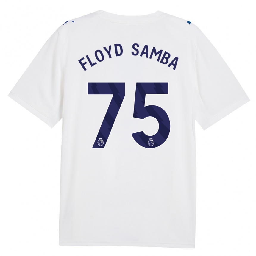 ילדים כדורגל Floyd Samba #75 צי כחול לבן ג'רזי קיט שלישי 2026/27