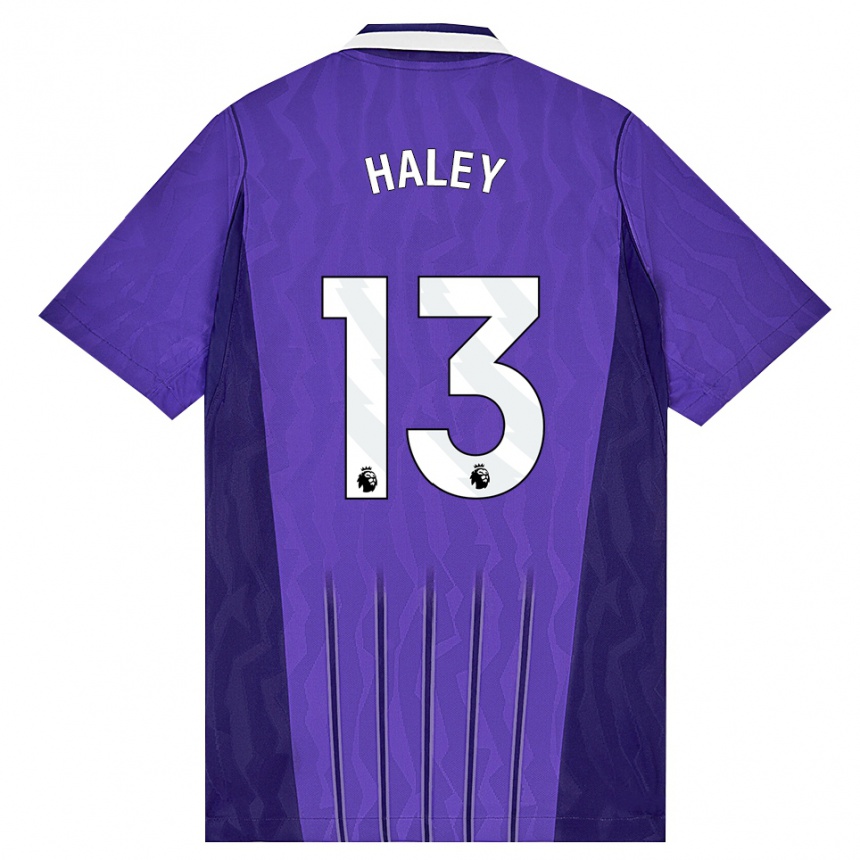 ילדים כדורגל Micah Haley #13 סגול לבן ג'רזי קיט שלישי 2026/27 ילדים כדורגל Micah Haley #13 סגול לבן ג'רזי קיט שלישי 2026/27