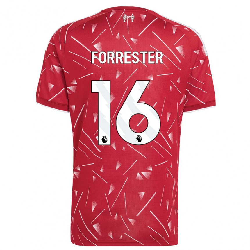 גברים כדורגל Lamore Forrester #16 לבן אדום ג'רזי ביתית 2026/27