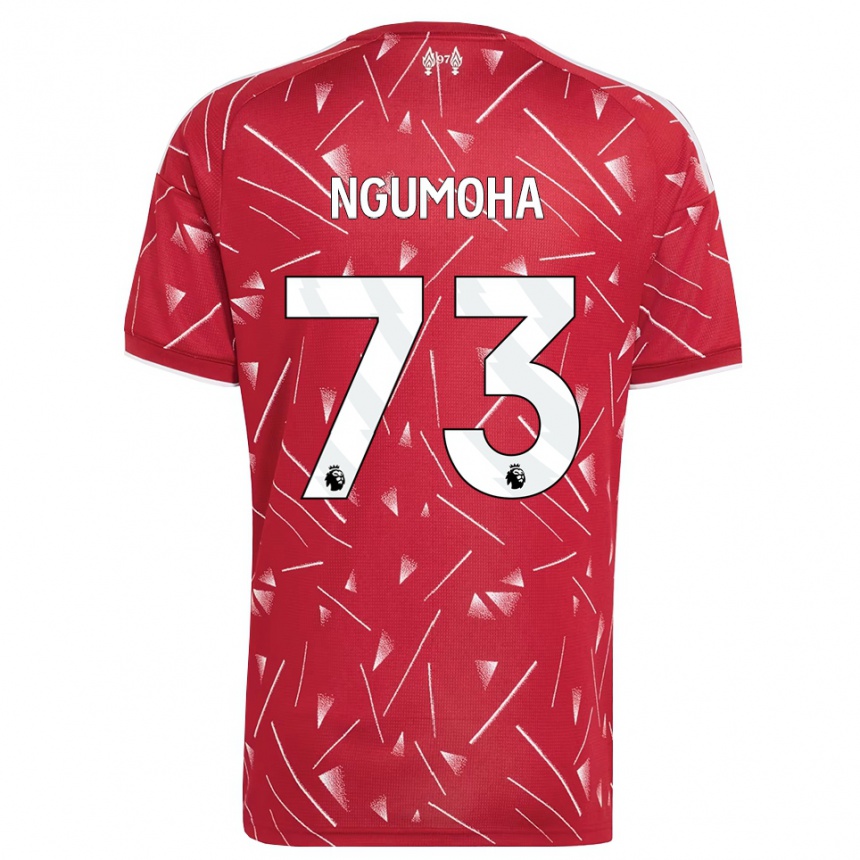 גברים כדורגל Rio Ngumoha #73 לבן אדום ג'רזי ביתית 2026/27