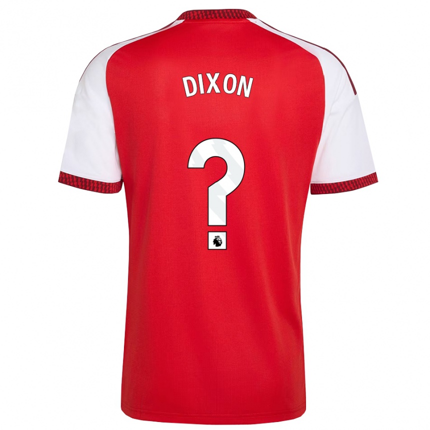 גברים כדורגל Danny Dixon #0 אדום לבן שחור ג'רזי ביתית 2026/27
