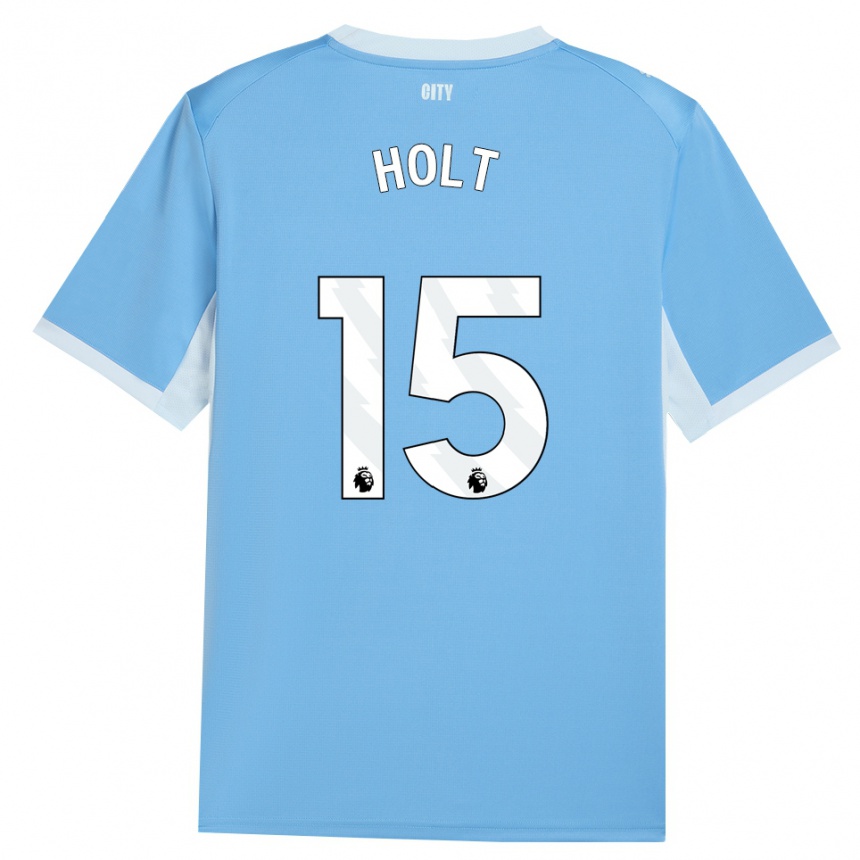 גברים כדורגל Charlie Holt #15 כחול שמיים בהיר לבן ג'רזי ביתית 2026/27