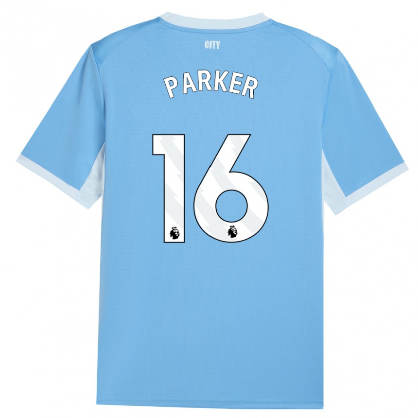 גברים כדורגל Xavier Parker #16 כחול שמיים בהיר לבן ג'רזי ביתית 2026/27