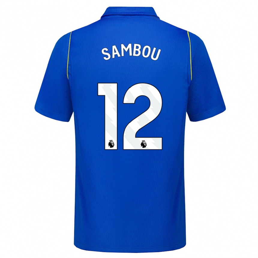גברים כדורגל Gabriel Sambou #12 כחול צהוב ג'רזי ביתית 2026/27