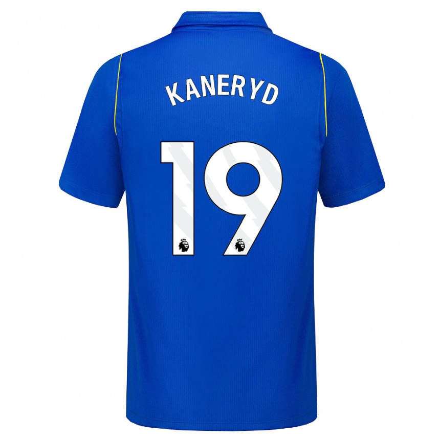 גברים כדורגל Johanna Rytting Kaneryd #19 כחול צהוב ג'רזי ביתית 2026/27