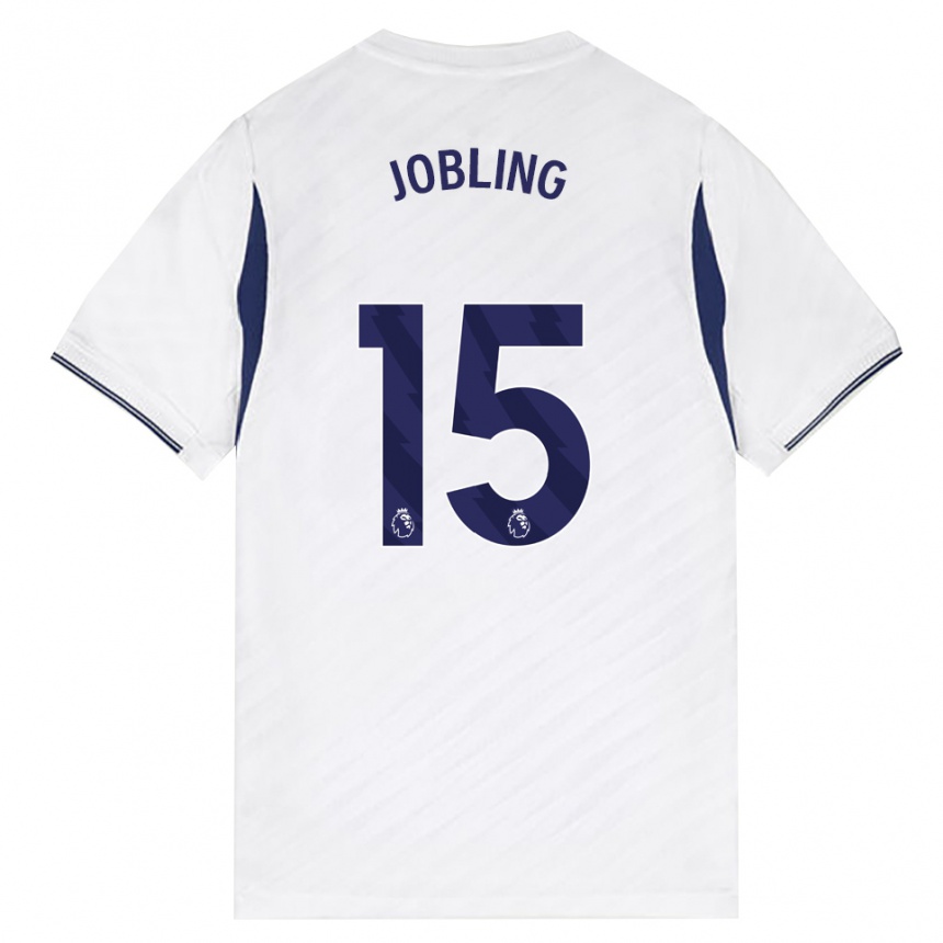 גברים כדורגל George Jobling #15 לבן אדום סגול ג'רזי ביתית 2026/27