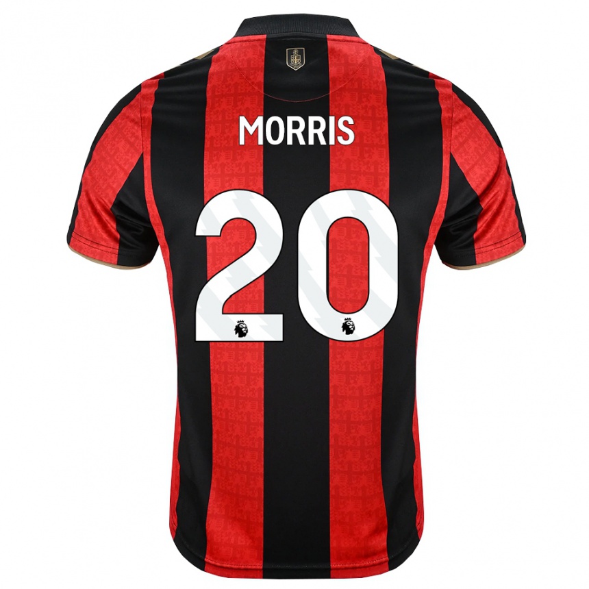 גברים כדורגל Caitlin Morris #20 זהב אדום שחור ג'רזי ביתית 2026/27