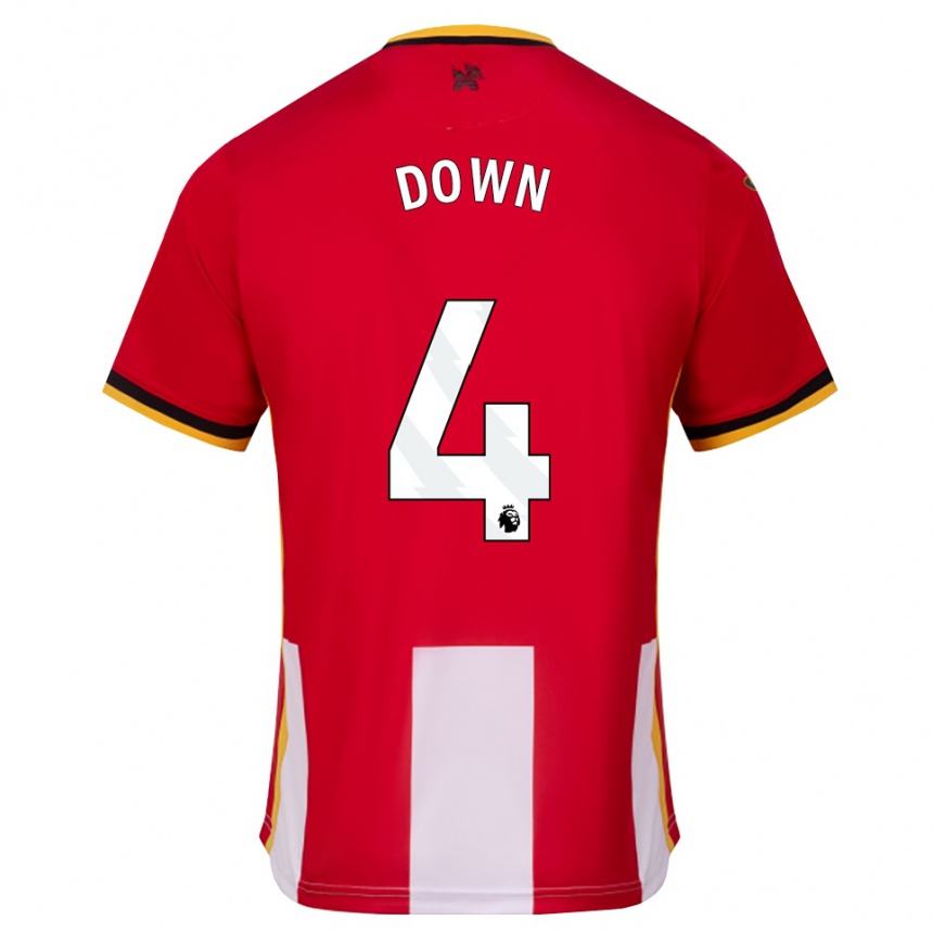 גברים כדורגל Alissa Down #4 צהוב שחור אדום ג'רזי ביתית 2026/27