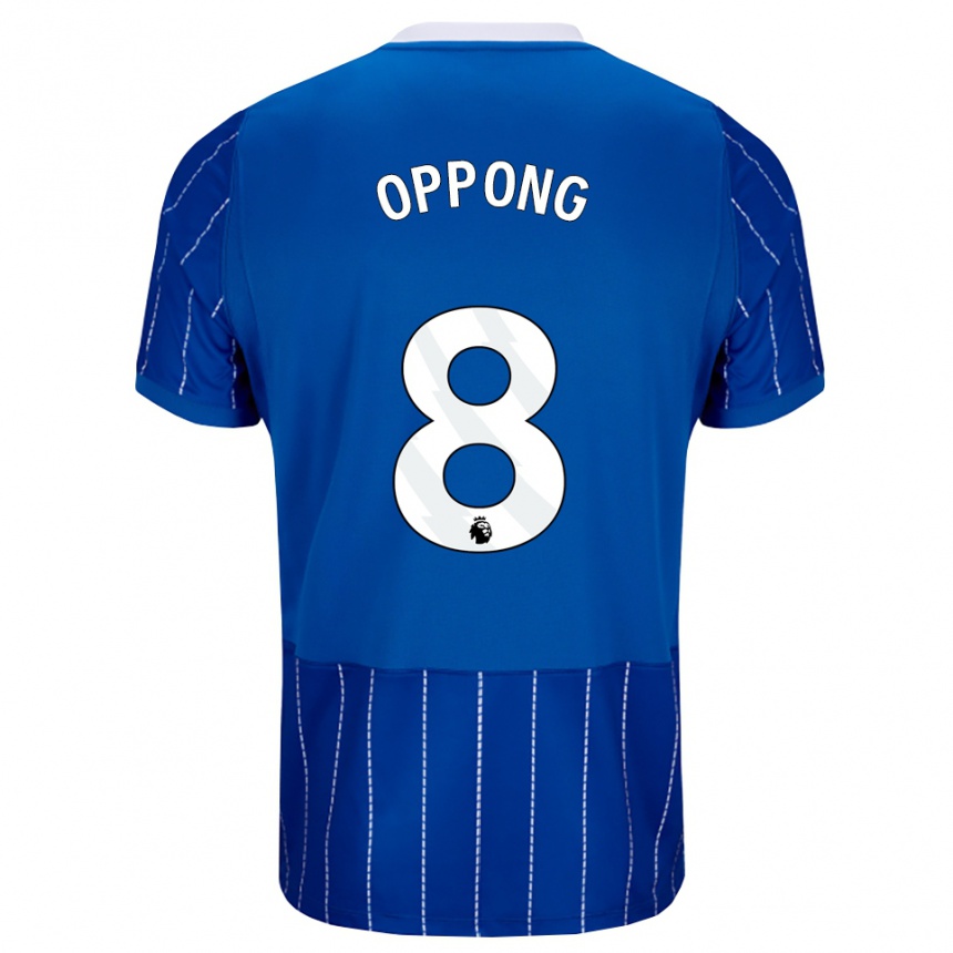 גברים כדורגל Raffaele Oppong #8 כחול מדיום לבן ג'רזי ביתית 2026/27