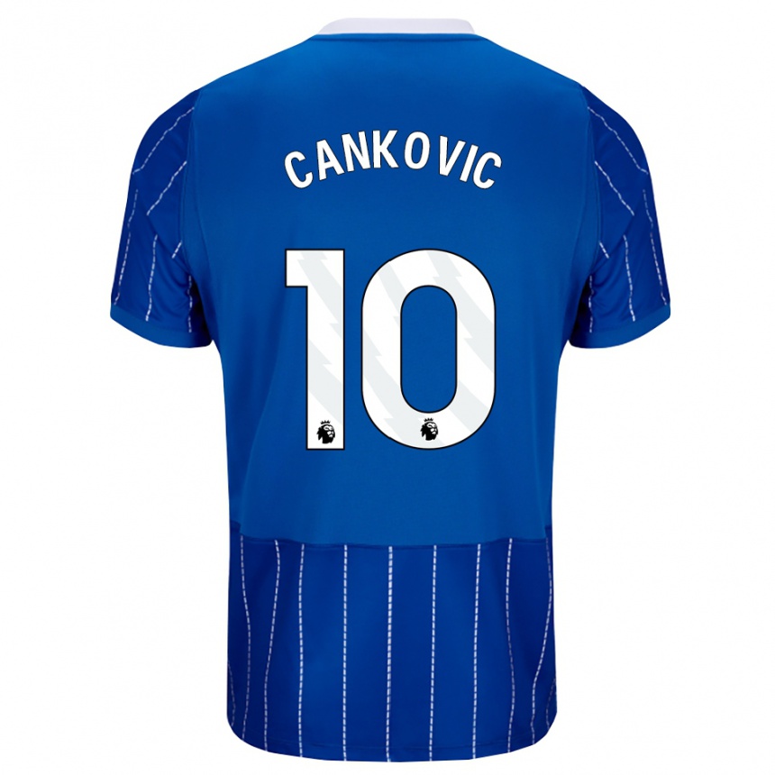 גברים כדורגל Jelena Čanković #10 כחול מדיום לבן ג'רזי ביתית 2026/27