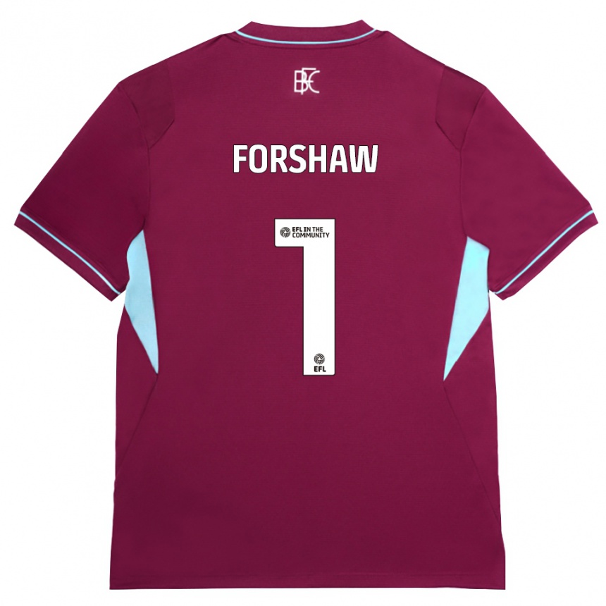 גברים כדורגל Lewis Forshaw #1 בורדו ירוק ג'רזי ביתית 2026/27