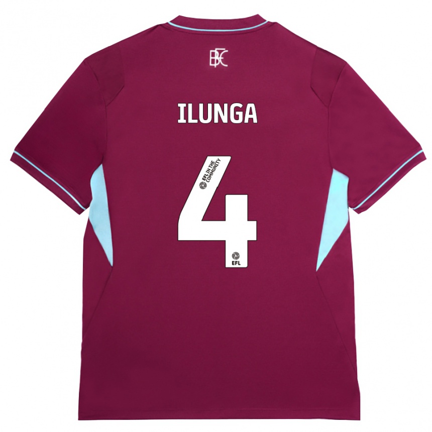 גברים כדורגל Glen Ilunga #4 בורדו ירוק ג'רזי ביתית 2026/27