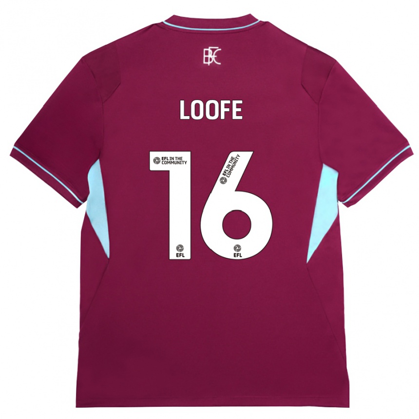 גברים כדורגל Joseph Loofe #16 בורדו ירוק ג'רזי ביתית 2026/27