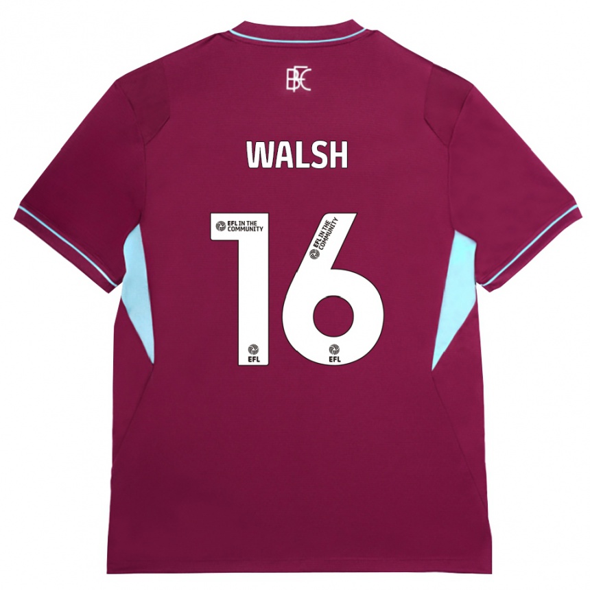 גברים כדורגל Lucy Walsh #16 בורדו ירוק ג'רזי ביתית 2026/27 גברים כדורגל Lucy Walsh #16 בורדו ירוק ג'רזי ביתית 2026/27