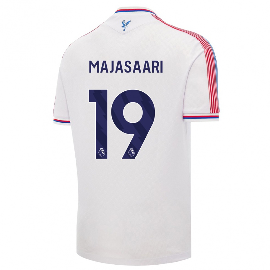 גברים כדורגל Milla-Maj Majasaari #19 לבן אדום כחול ג'רזי ביתית 2026/27 גברים כדורגל Milla-Maj Majasaari #19 לבן אדום כחול ג'רזי ביתית 2026/27