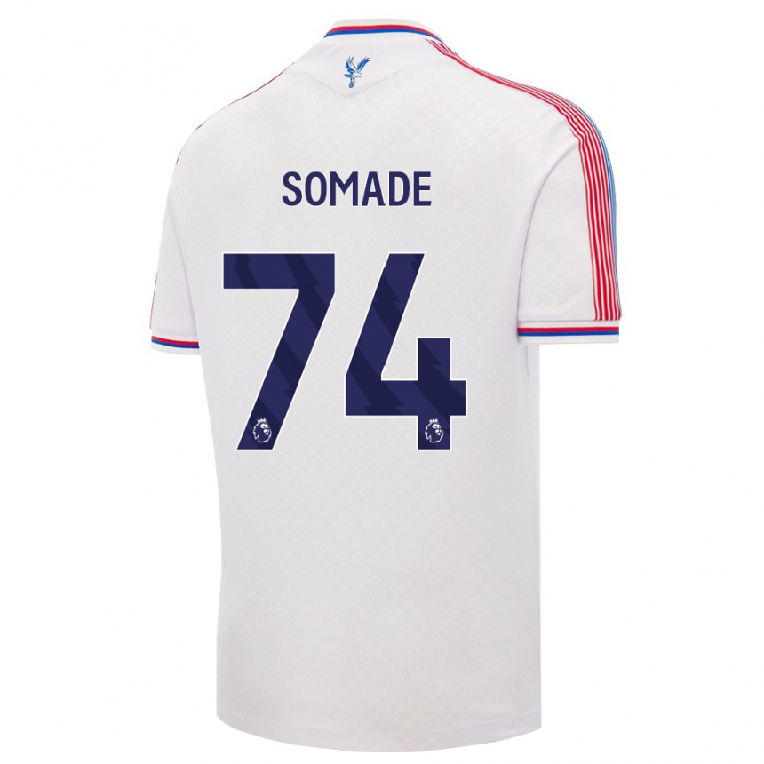 גברים כדורגל Sean Somade #74 לבן אדום כחול ג'רזי ביתית 2026/27 גברים כדורגל Sean Somade #74 לבן אדום כחול ג'רזי ביתית 2026/27