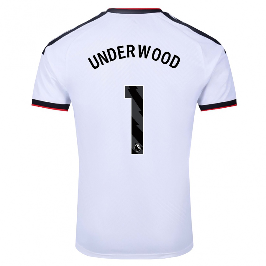 גברים כדורגל Marco Underwood #1 לבן שחור אדום ג'רזי ביתית 2026/27