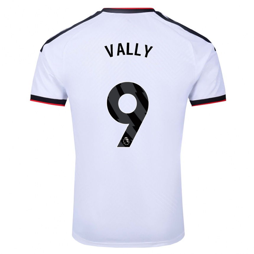 גברים כדורגל Khai Vally #9 לבן שחור אדום ג'רזי ביתית 2026/27