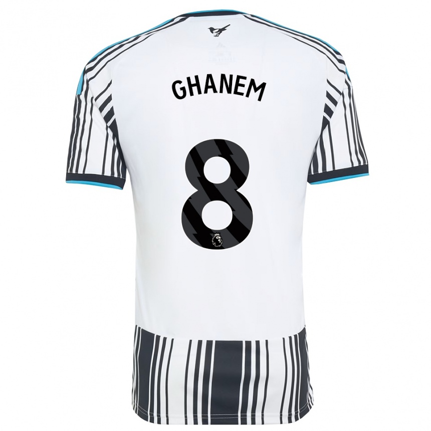 גברים כדורגל Muawiya Ghanem #8 כחול שמיים שחור לבן ג'רזי ביתית 2026/27