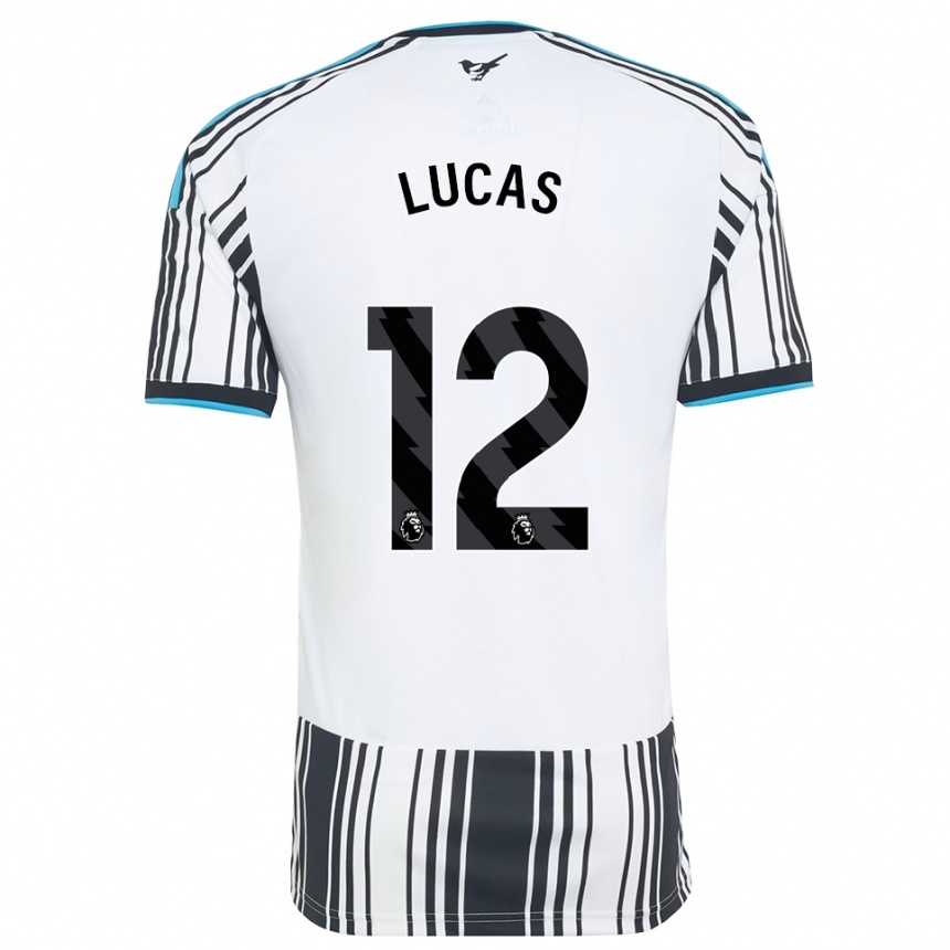 גברים כדורגל Kayden Lucas #12 כחול שמיים שחור לבן ג'רזי ביתית 2026/27