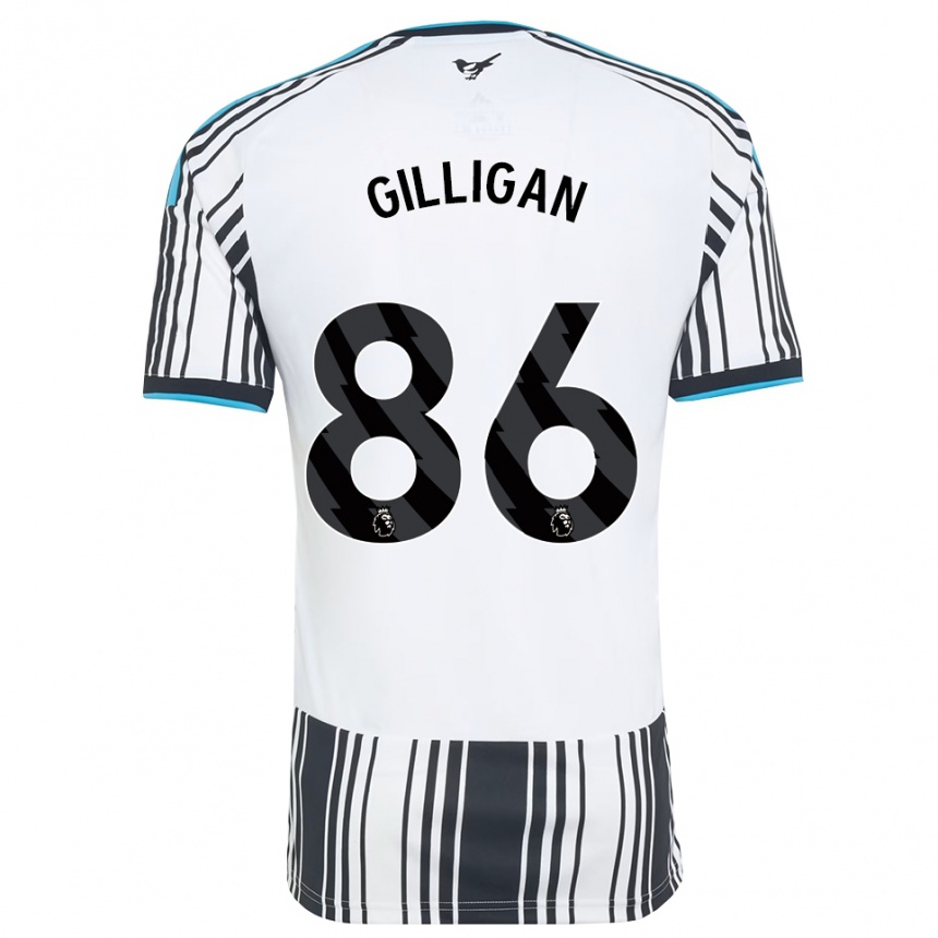גברים כדורגל Luke Gilligan #86 כחול שמיים שחור לבן ג'רזי ביתית 2026/27