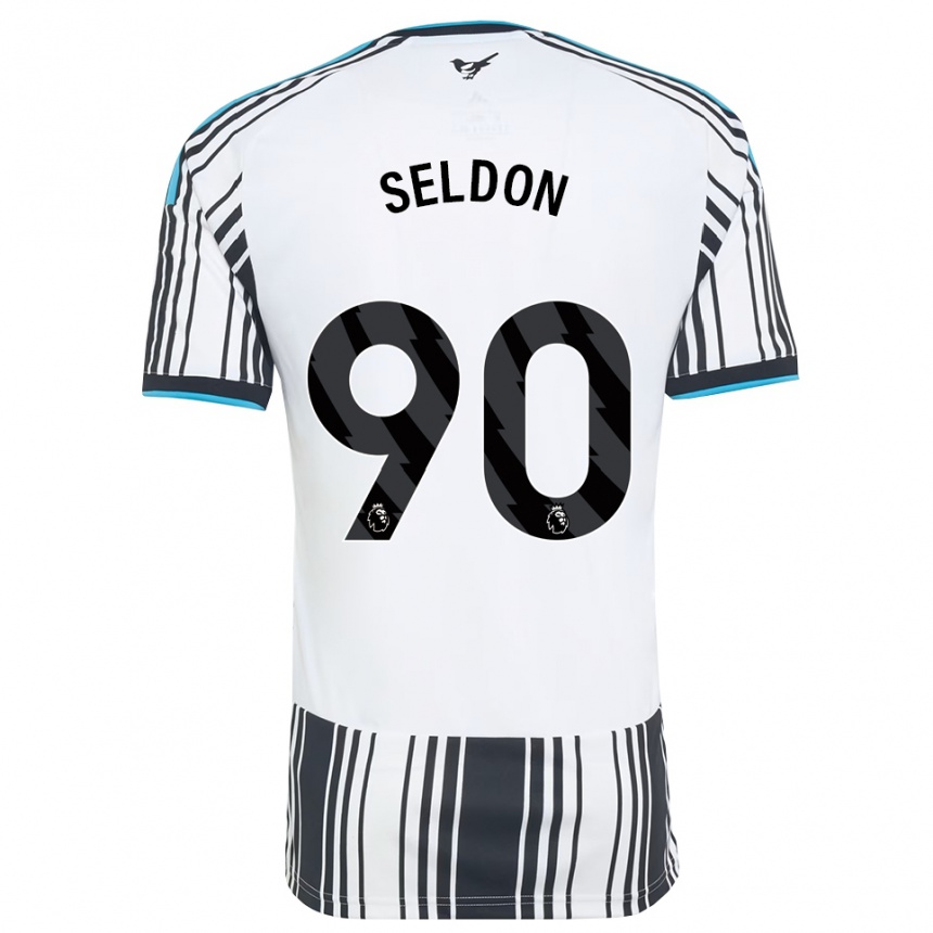 גברים כדורגל Alfie Seldon #90 כחול שמיים שחור לבן ג'רזי ביתית 2026/27