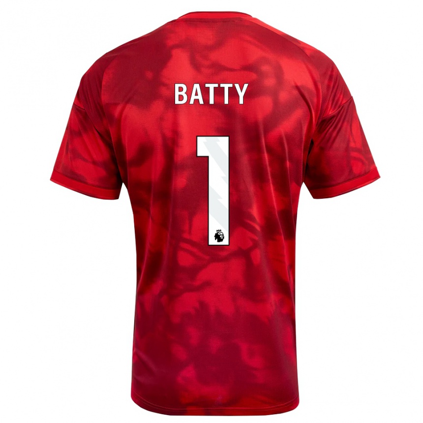 גברים כדורגל אמילי באטי #1 ארגמן לבן ג'רזי ביתית 2026/27