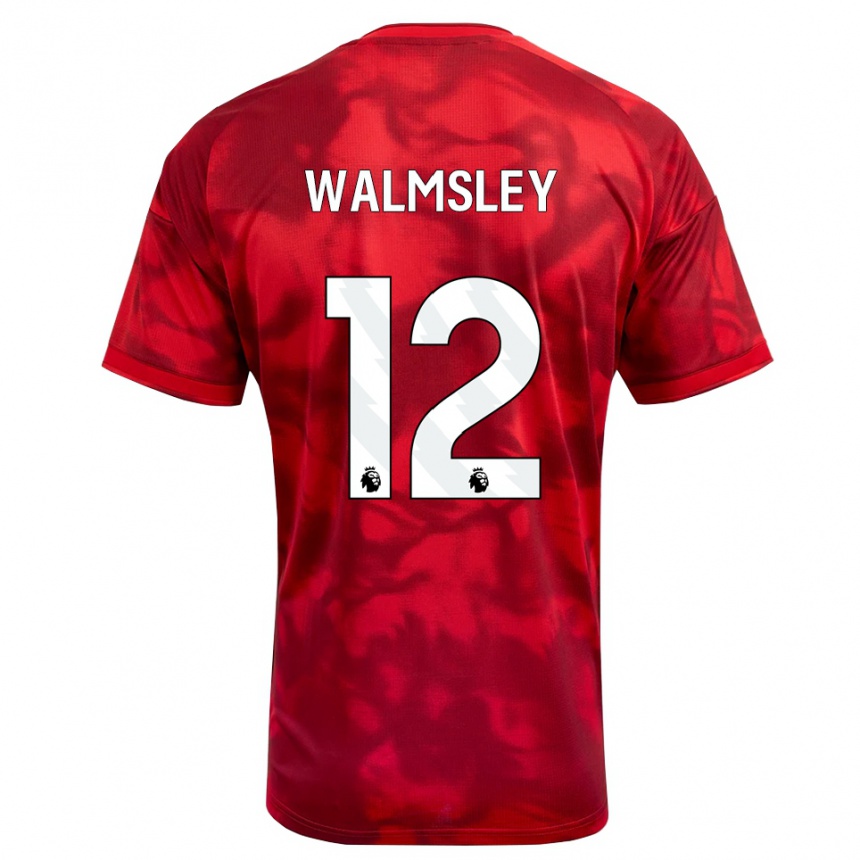 גברים כדורגל Joseph Walmsley #12 ארגמן לבן ג'רזי ביתית 2026/27