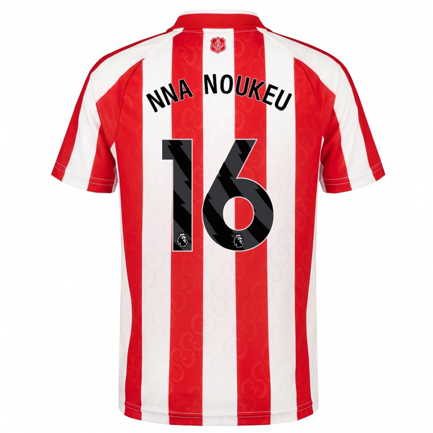גברים כדורגל בלונדי ננה נוקו #16 אדום לבן שחור ג'רזי ביתית 2026/27