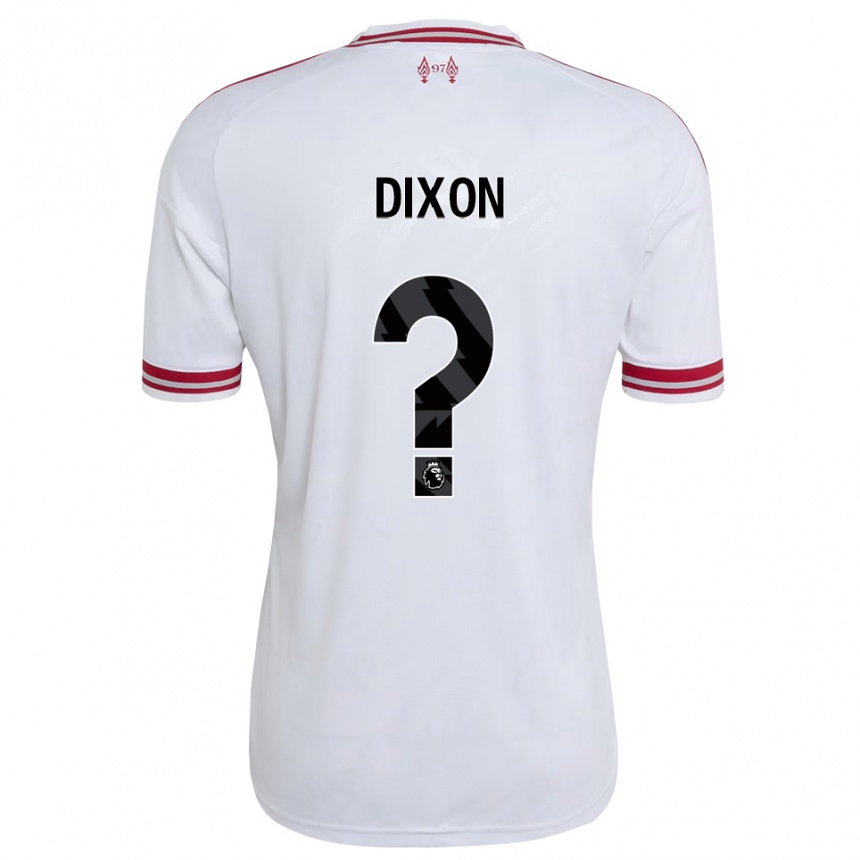 גברים כדורגל Joseph Dixon #0 אדום לבן הרחק ג'רזי 2026/27