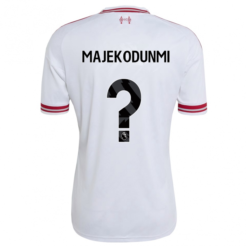 גברים כדורגל Daniel Majekodunmi #0 אדום לבן הרחק ג'רזי 2026/27