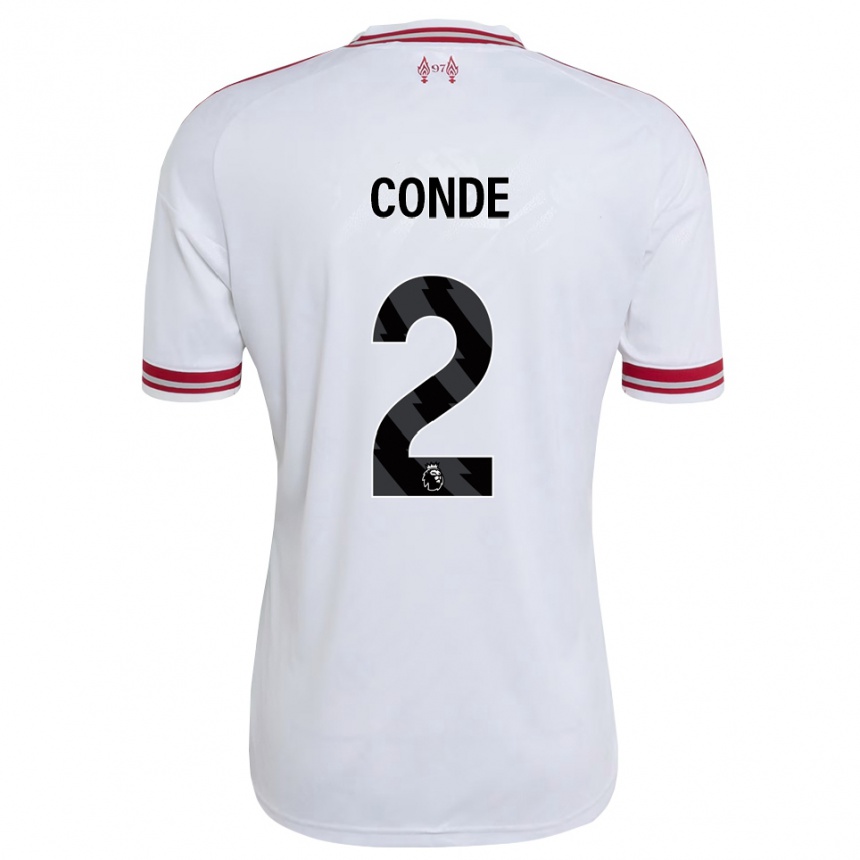 גברים כדורגל Lenix Conde #2 אדום לבן הרחק ג'רזי 2026/27