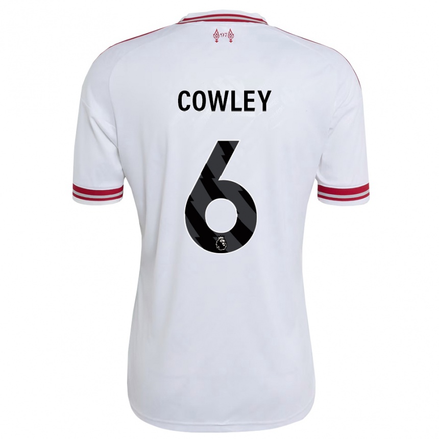 גברים כדורגל Ryan Cowley #6 אדום לבן הרחק ג'רזי 2026/27