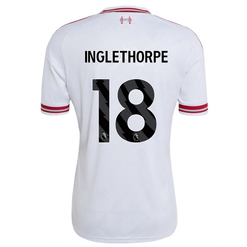 גברים כדורגל Finn Inglethorpe #18 אדום לבן הרחק ג'רזי 2026/27