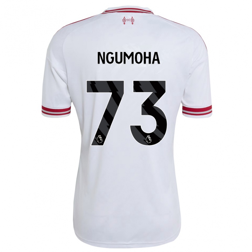 גברים כדורגל Rio Ngumoha #73 אדום לבן הרחק ג'רזי 2026/27