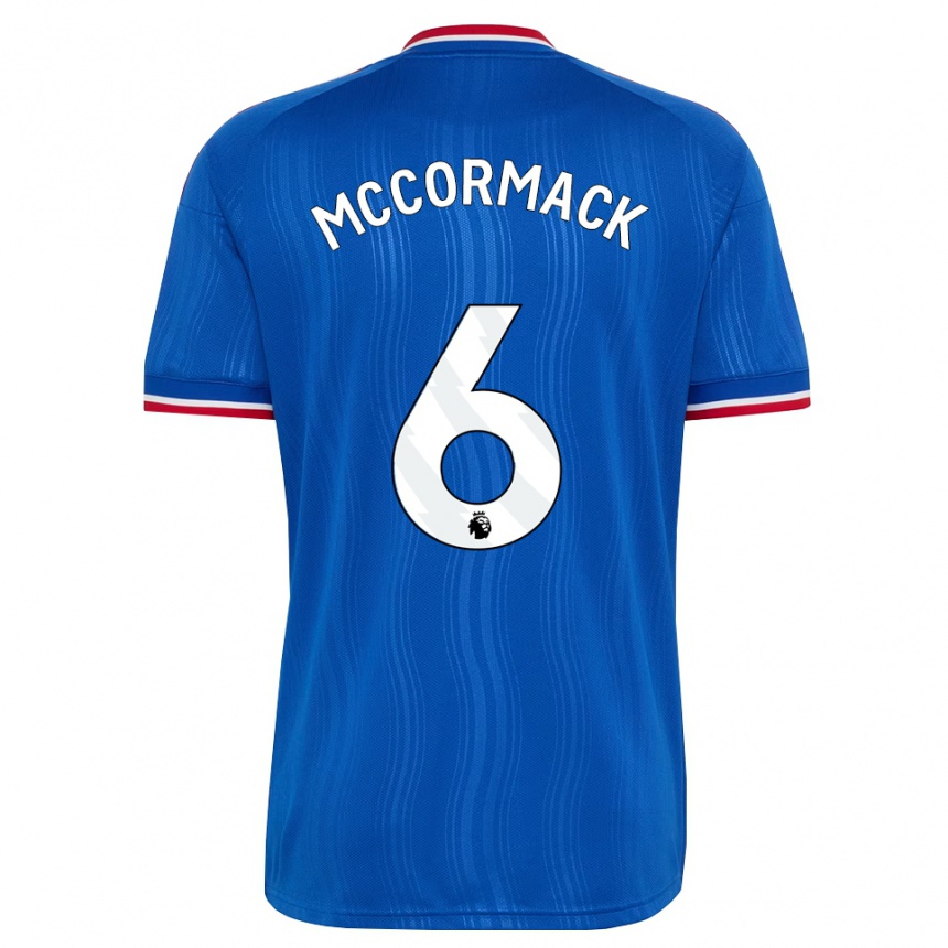 גברים כדורגל Rafe Mccormack #6 כחול לבן אדום הרחק ג'רזי 2026/27