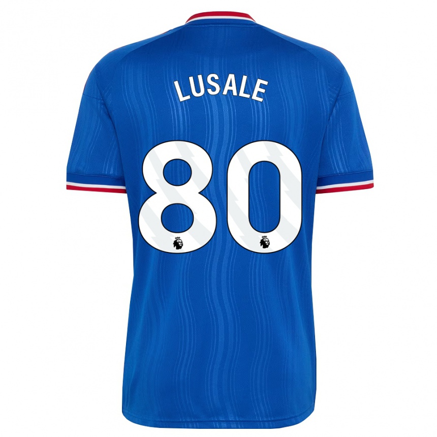 גברים כדורגל Samuel Lusale #80 כחול לבן אדום הרחק ג'רזי 2026/27
