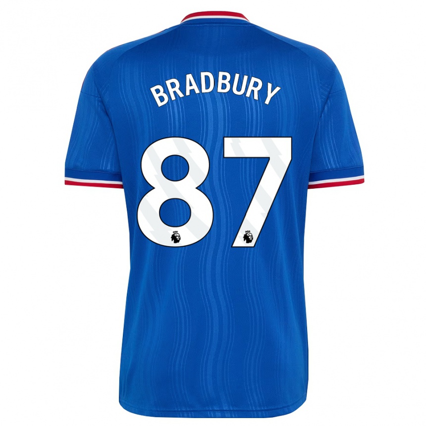 גברים כדורגל Louie Bradbury #87 כחול לבן אדום הרחק ג'רזי 2026/27
