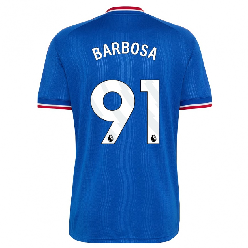 גברים כדורגל Neithan Barbosa #91 כחול לבן אדום הרחק ג'רזי 2026/27