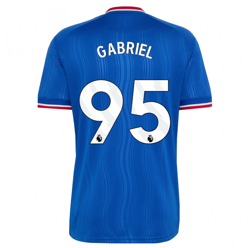 גברים כדורגל Jj Gabriel #95 כחול לבן אדום הרחק ג'רזי 2026/27