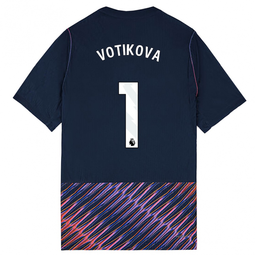 גברים כדורגל Barbora Votíková #1 כחול רויאל לבן הרחק ג'רזי 2026/27