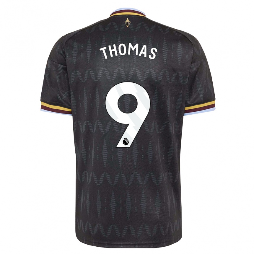 גברים כדורגל George Thomas #9 כחול קורנפלאוור שחור צהוב הרחק ג'רזי 2026/27