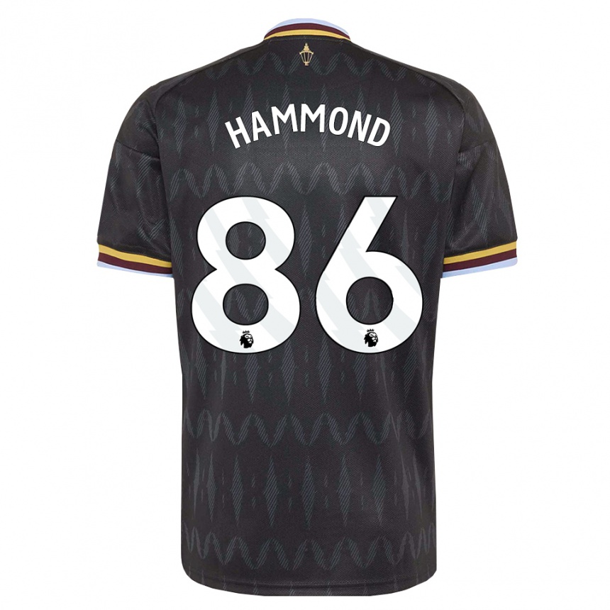 גברים כדורגל Rio Hammond #86 כחול קורנפלאוור שחור צהוב הרחק ג'רזי 2026/27